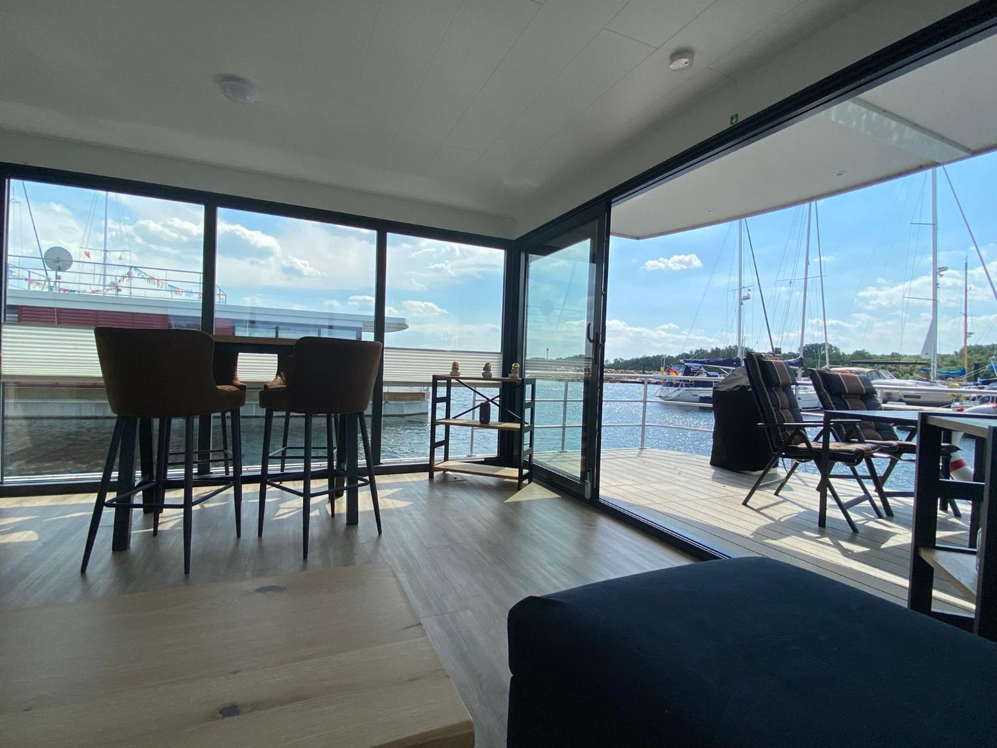Urlaub Auf Dem Wasser Mit Einmaligen Ausblick - Well Hausboote Boltenhagen 10 外观 照片